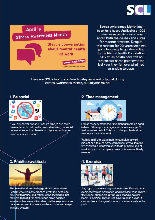 April is Stress Awareness Month